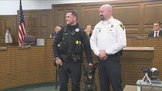 New Orchard Park Police canine officer sworn in