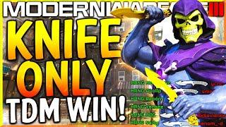 MODERN WARFARE 3 - KNIFE ONLY TEAM DEATHMATCH WIN! (INSANELY CLUTCH)