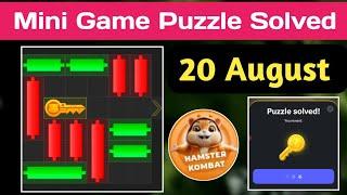 Key 32! | 20 August How to Solve Mini Game PUZZLE in Hamster Kombat (100% SOLVED!)