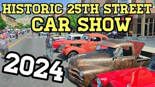 Historic 25th Street Car Show 2024 - Ogden, Utah - Over 2.5 hours of Classic Cars in 4k