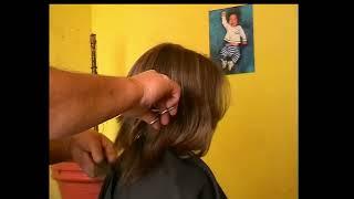 4 random family members long hair cut short #haircutforlonghair #ladieshaircut #haircut #longhair