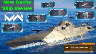 Modern Warships Pan Spatial Hexeres - New Gacha Ship Review!