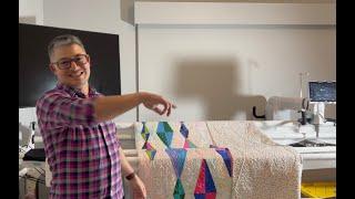 December Diamond - Stitching in the Diamonds