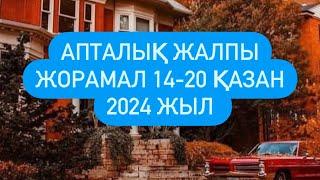 АПТА ЖАЛПЫ ЖОРАМАЛ 14-20 ҚАЗАН 2024 г.