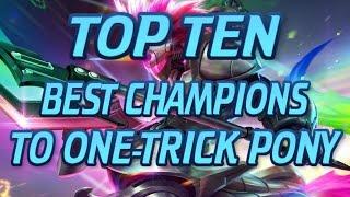 Top 10 BEST One-Trick Pony Champions For Carrying In Ranked - TRY TO GUESS #1