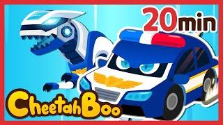 Let's go Rescue Team! | Vehicles | Dinosaurs | Best Kids Songs | Nursery rhymes #Cheetahboo