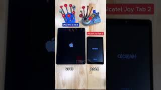 Apple VS Alcatel Which one powers on first?!       #alcatel #ipad #tablets #android