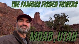 The famous Fisher Towers Hike in Utah