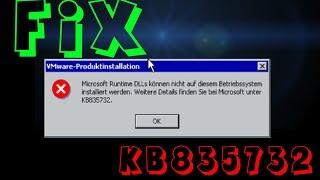 VMWare Tools unter Windows 2000 Fixen! Error KB835732 bei Installation - Deutsch/HD