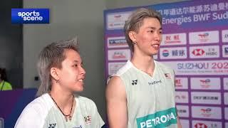 Chen Tang Jie/Toh Ee Wei talk about their haircuts after victory｜Malaysia｜Sudirman Cup 2023｜陈堂杰/杜依蔚