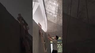 Hanging metal on the ceiling