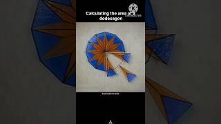 Calculating the area of a dodecagon #Shorts #viralshorts @Dr.A.P.Sharma