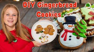 Assistant Bakes and Decorates Homemade Gingerbread Men