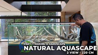 NATURAL AQUASCAPE CONCEPT 2 VIEW - PART I - BUILD A HARDSCAPE AND FILTRATION SYSTEM