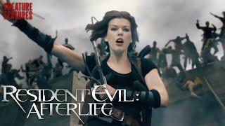 Alice (Milla Jovovich) Jumps Off The Prison Roof | Resident Evil: Afterlife | Creature Features