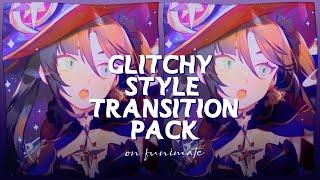 Glitchy Style Transition Pack Preset/Qr Code on Funimate | Moonie달 |