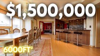 6,000 SQFT, 6 BEDROOM $1,500,000 Luxury Condo tour - Calgary Dream Home in the Beltline downtown