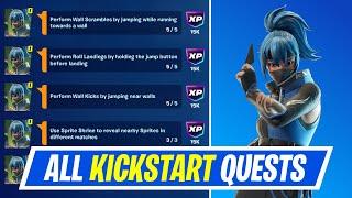 Fortnite Complete Kickstart Quests - How to EASILY Complete Kickstart Challenges Chapter 6 Season 1