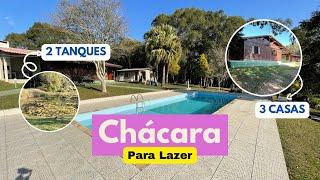 CHÁCARA PARA PERMUTA | 3 CASAS | 2 TANQUES | PISCINA | R$ 670.000,00