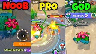 Noob vs Pro vs God | Pokemon UNITE clips