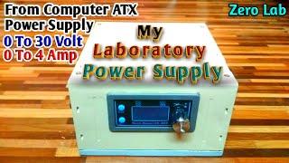 Variable Lab Bench Power Supply From ATX || DC-DC Buck-Boost 0.5-30V 4A ZK-4KX Module