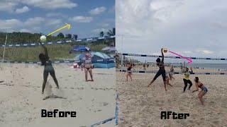 Beach Volleyball Spike Wristsnap Technique (Case Study)