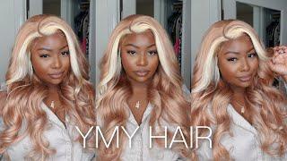 OMG!!! STRAWBERRY BLONDE HIGHLIGHT WIG INSTALL FOR BROWN SKIN | YMY HAIR