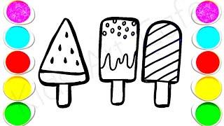 ice cream drawing easy | drawing for kids easy step by step | How to draw ice cream sketch