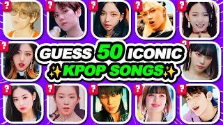 GUESS 50 KPOP SONGS (ICONIC & POPULAR KPOP SONGS)  KPOP QUIZ 2024