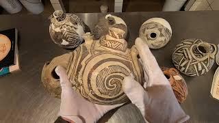Prehistoric Southwest Pottery Canteens forms and functions. Several pottery types and symbols