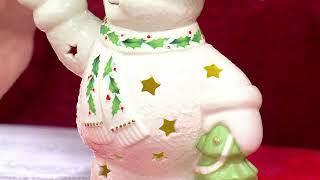 Lenox 8" Happy Holly-Days Lit Snowman on QVC