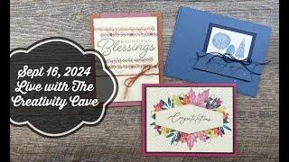 Sept 16, 2024 LIVE with The Creativity Cave!!