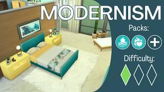 Designing an EARLY MODERNISM Interior Like a Nerd - An In Depth Sims 4 Build Tutorial