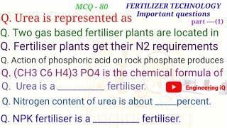 FERTILIZER TECHNOLOGY | important questions , CRIBHCO | chemical Engineering | , HURL, NFL, Urvarak.