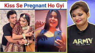 Indian Trending Memes | Funny Memes | Kiss Se Pregnant Ho Gyi  | REACTION | SWEET CHILLIZ |