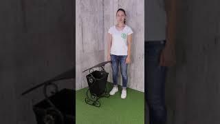 Кованая урна для мусора "Шляпа" 15 л. - производства Артель Мастеров!