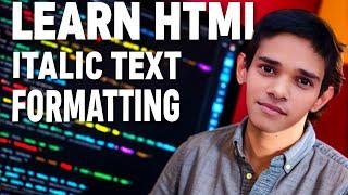 Html Italic tag | Html Text formatting | HTML | Divshtech #html