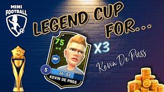 Mini Football   Legend Cup For Kevin De Pass x3!