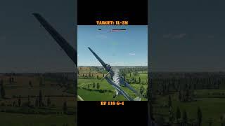 #WarThunder - Bf 110 G-4 shoot down an IL-2M! #sabaton #gaming