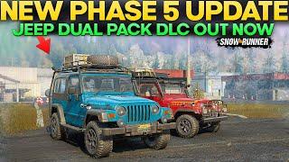 New Phase 5 Update Jeep Dual Pack DLC Out Now in SnowRunner Everything You Need to Know