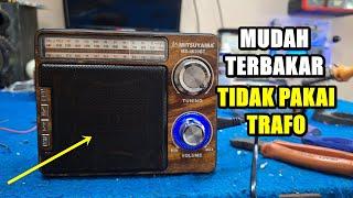 SPEAKER MINI PORTABLE TERBAKAR TIDAK PAKAI TRAFO