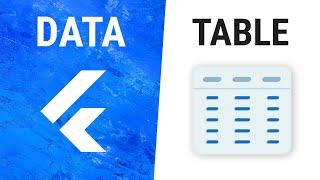 Flutter DataTable Widget