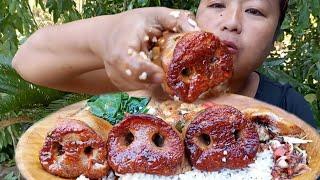 JUICY & SPICY  PIG SNOUT|| 2025 FIRST MUKBANG|| NORTHEAST NAGA MUKBANG