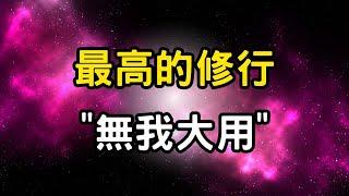 最高的修行："無我大用"！如何超越低維？「無用之用」的神奇力量，無住心的修行之路。慈悲而無心，才能與天道共振！ #開悟 #覺醒 #靈性成長