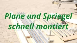 Plane und Spriegel schnell montiert