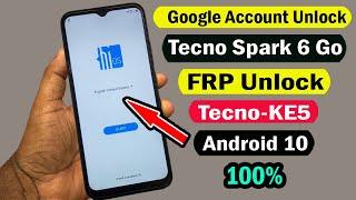 TECNO SPARK 6 GO FRP BYPASS | TECNO SPARK 6 GO (KE5) GOOGLE ACCOUNT BYPASS ANDROID 10 Q WITHOUT PC |