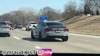 AWD Cruise! 2019 Kia Stinger GT Exhaust, STRAIGHT Piped Audi RS7, Audi RS3 Exhaust & R8 V10 Exhaust!