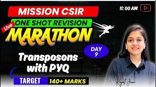 Transposons- Cell Biology One Shot Revision I CSIR NET Life Sciences | PYQ solution I