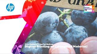 Print Sample TV By Pat McGrew · Digital printing on Currogated material