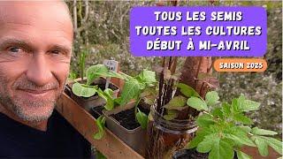 Début à mi-avril au potager - SAISON 2025